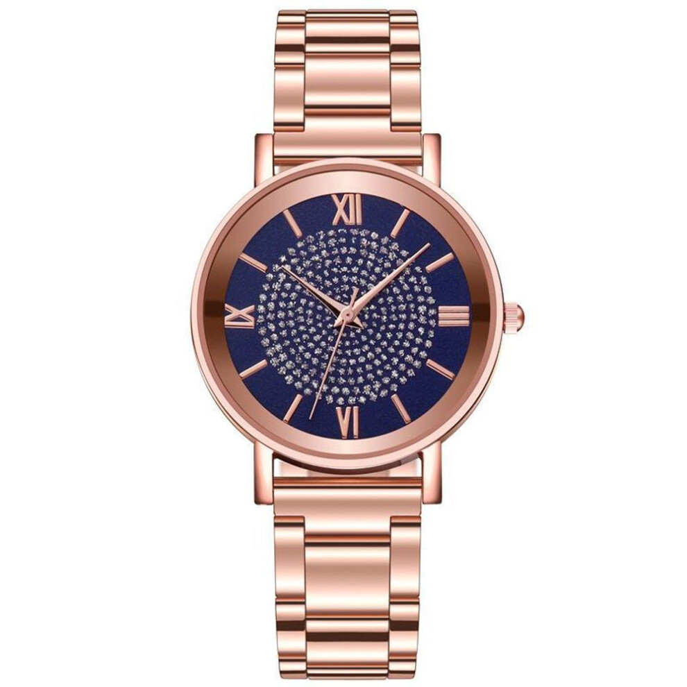 (blue) Topseller Women Luxury Wristwatches Fashion Diamond Woman&apos;s Quartz Watches Best Gifts Clock for Wife,Family,Friend