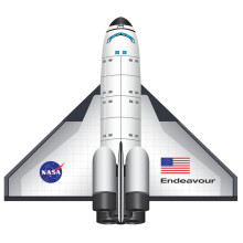 WindNSun FlightZone SpaceShuttle Endeavour Αετός, 52 Ίντσες Άνοιγμα Φτερών
