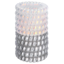 JessLab Elastici per capelli a spirale 10 pezzi Elastici per capelli senza traccia in plastica