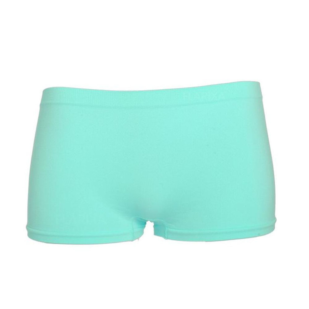 (green, onesize) Flarixa Seamless Panties For Women Mid Waist Boxer Briefs Summer Safety Shorts Solid Girls Boyshorts Female Elastic Boxer Shorts