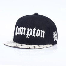 (black,white) Compton Youth Street Dance Flat Cap along the Men Tide Street Dance Hip Hop Hat Female Baseball Hat