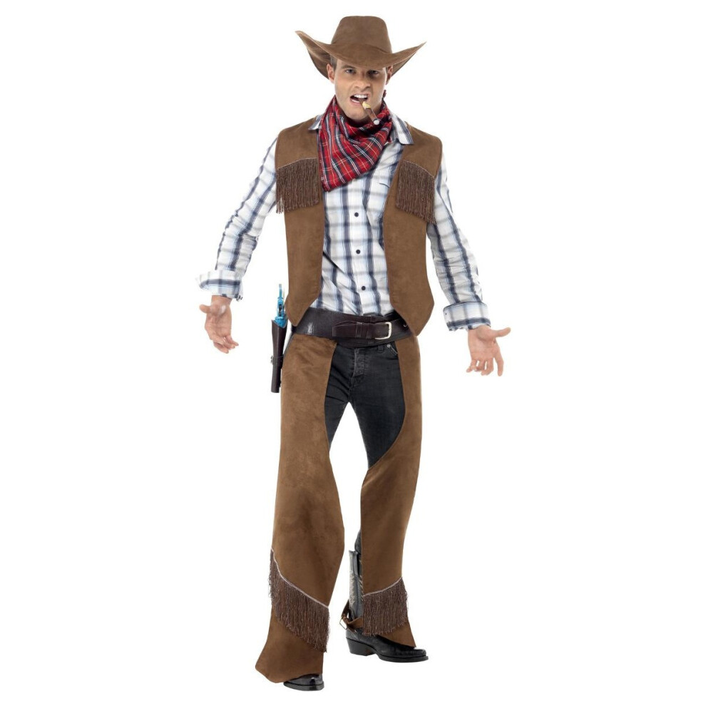 Smiffy's Unisex Adult Cowboy Fringe Costume
