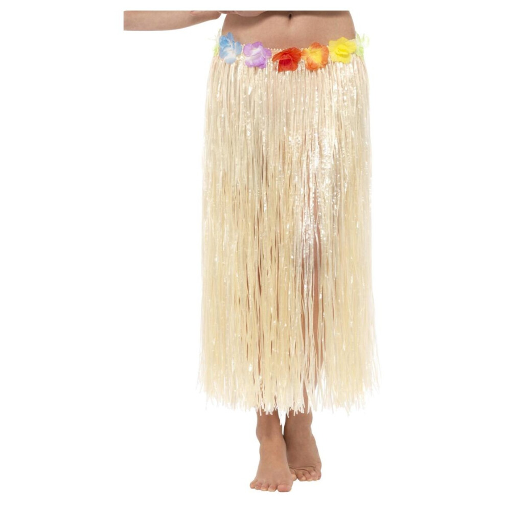 (One Size, Natural) Smiffys Womens/Ladies Hawaiian Flowers Costume Skirt