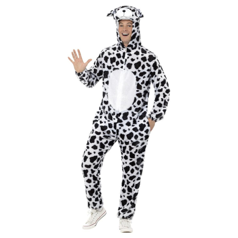 (M, White/Black) Smiffys Unisex Adult Dalmatian Costume