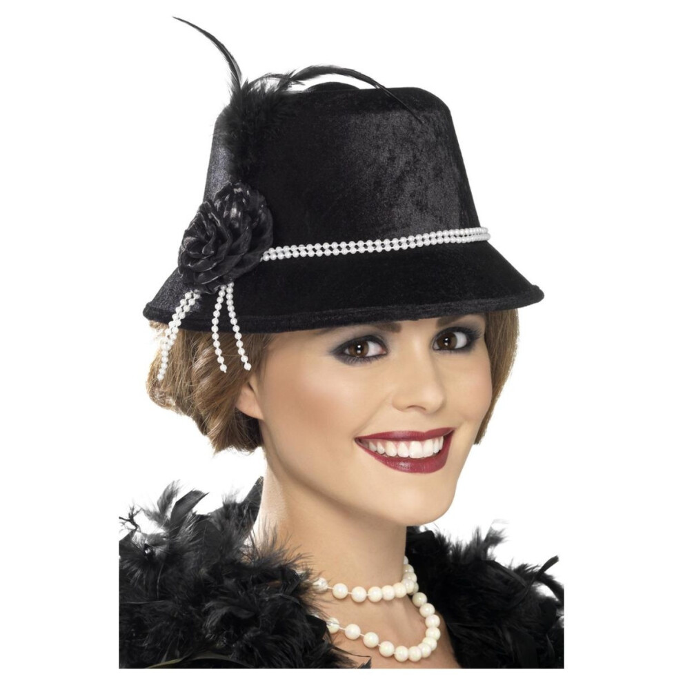 Smiffys Womens/Ladies 1920s Hat