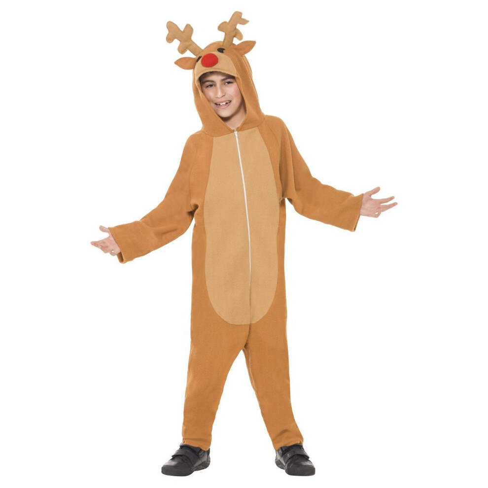 Smiffys Childrens/Kids Reindeer Bodysuit - Brown / 7+ - Image 2