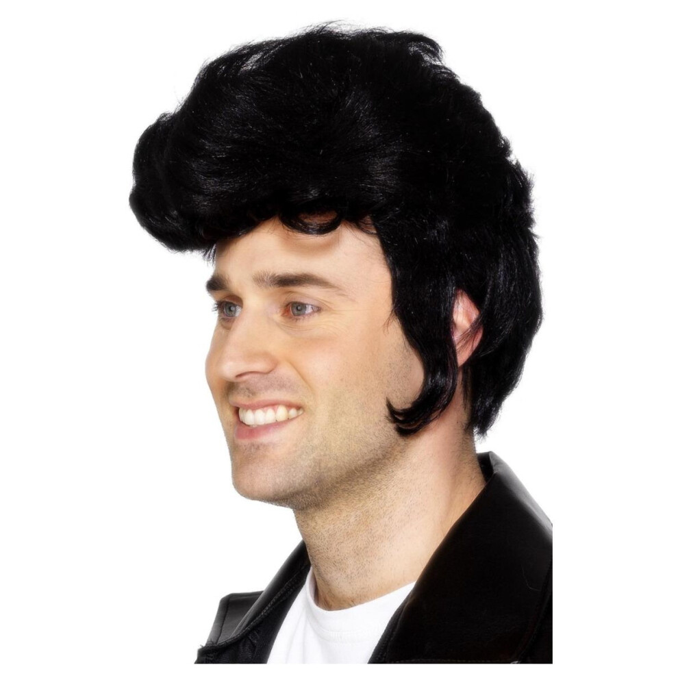 Smiffy's Mens Rockstar Wig Black
