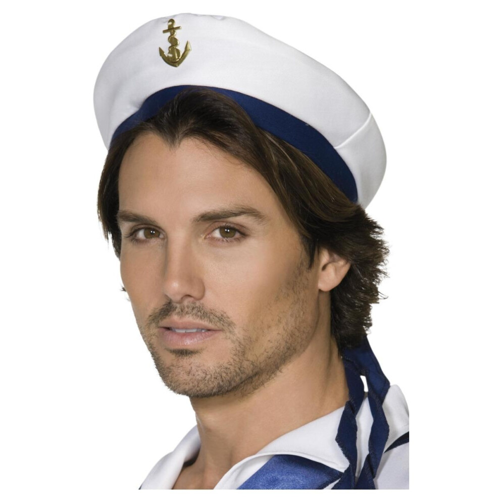 Smiffys Unisex Adult Sailor Costume Hat