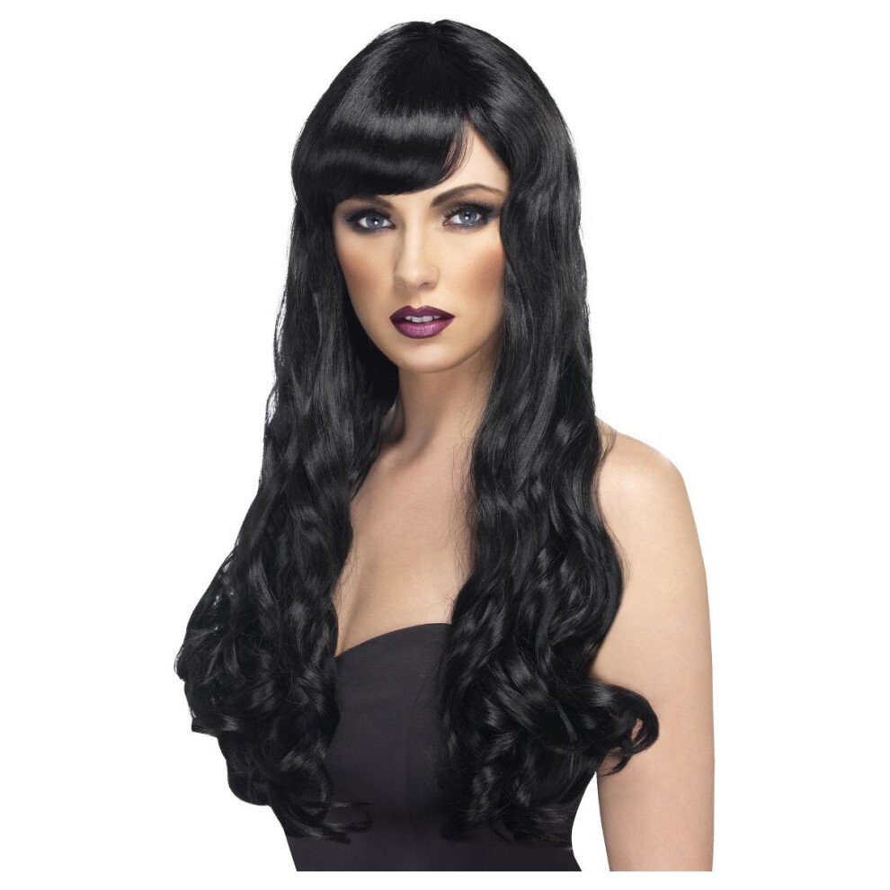 (One Size, Black) Smiffys Womens/Ladies Desire Wig