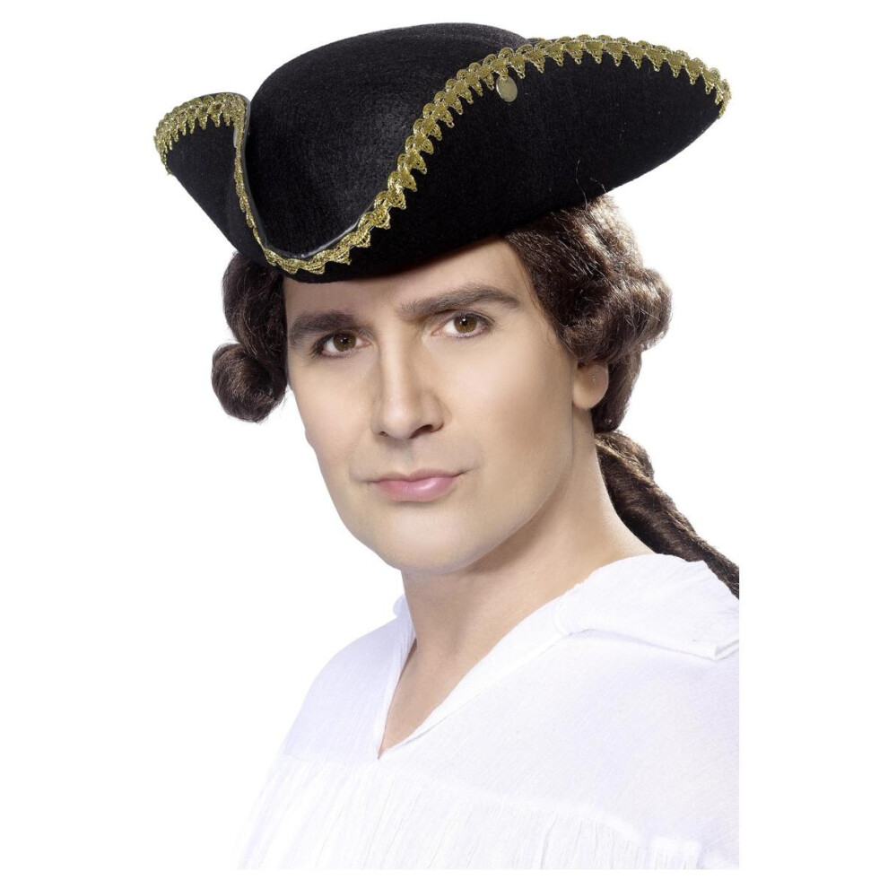 Smiffys Mens Dick Turpin Costume Tricorn Hat