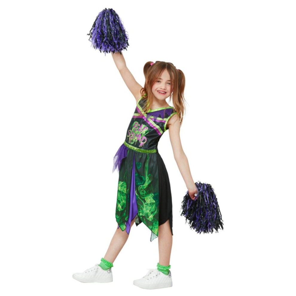 Smiffys Girls Fear Squad Toxic Cheerleader Costume Set