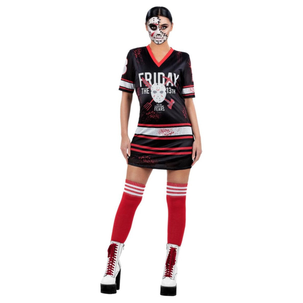 (S, Black/Red/White) Smiffys Womens/Ladies Friday The 13th Costume Dress