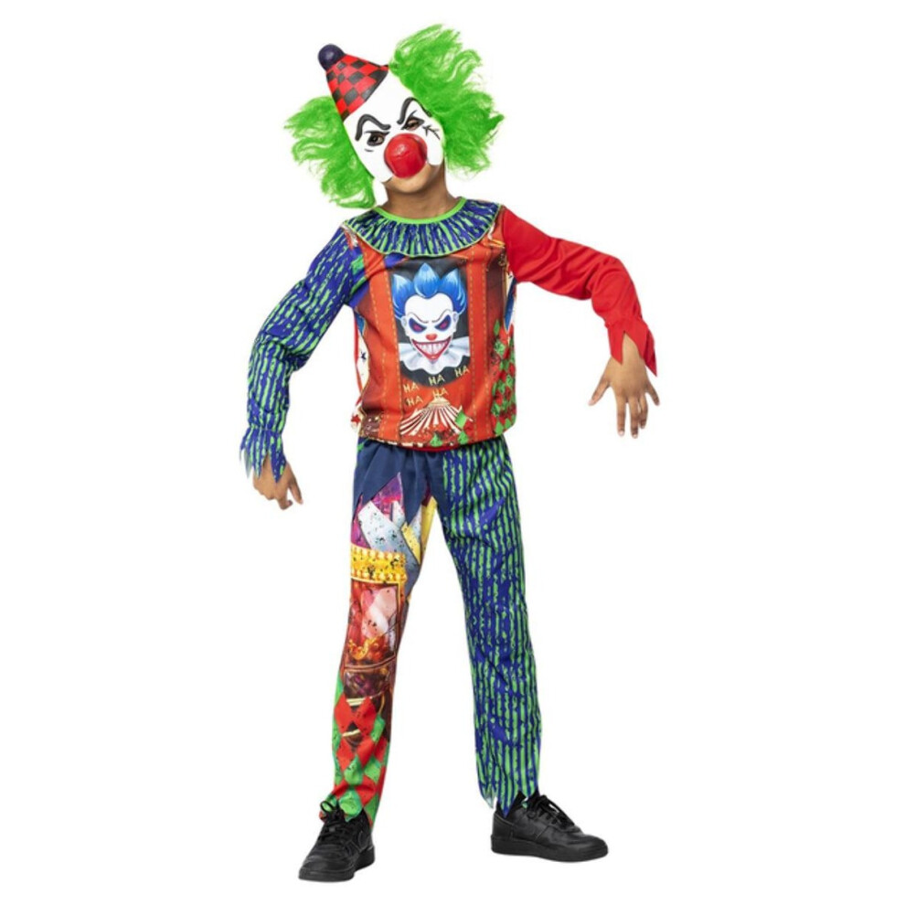 (4-6 Years, Multicoloured) Smiffys Childrens/Kids Clown Halloween Costume Set