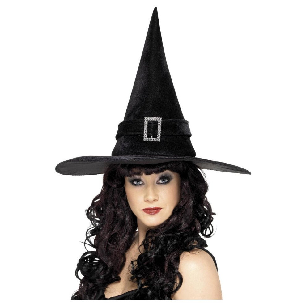 Smiffy's Buckle Witch Costume Hat