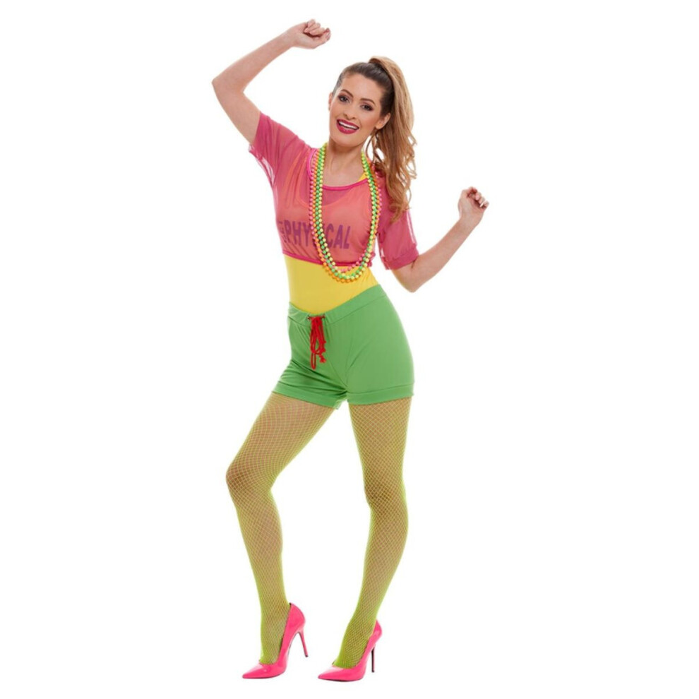 (L, Multicoloured) Smiffys Womens/Ladies Let's Get Physical Costume Set