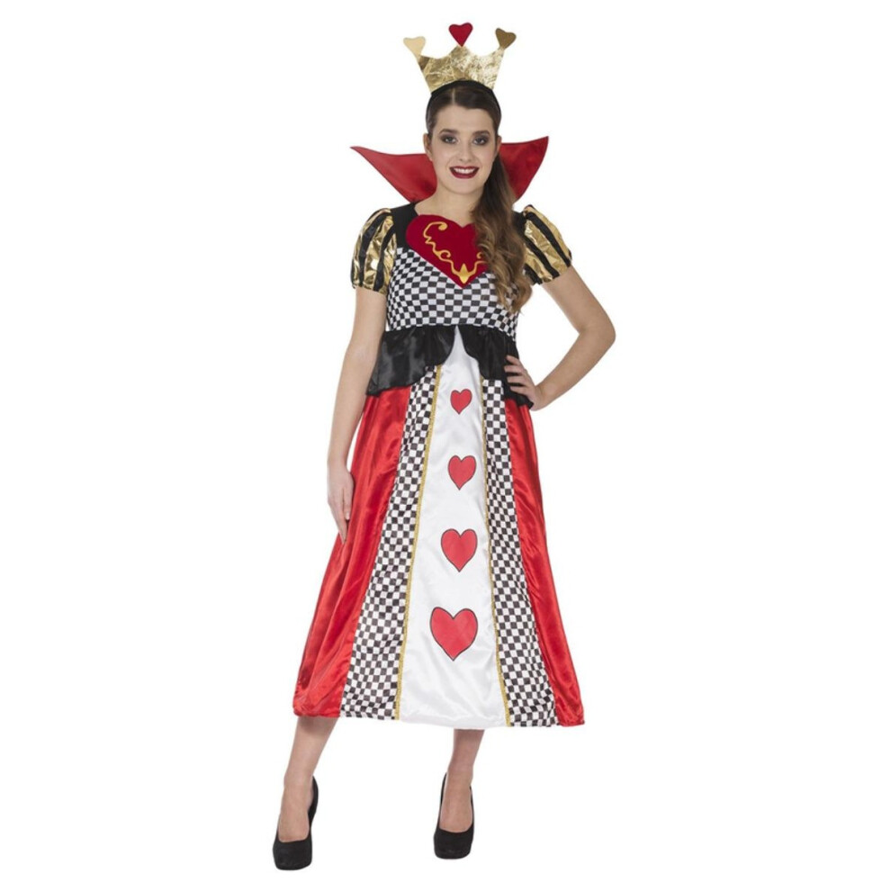 Smiffys Womens/Ladies Queen Of Hearts Long Length Costume Set