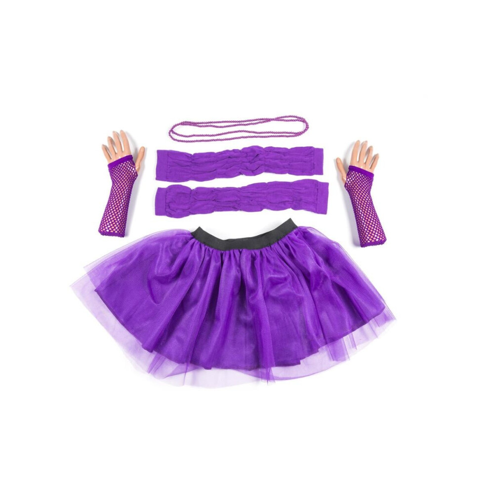 (One Size, Purple) Smiffys Womens/Ladies Tutu Skirt Set