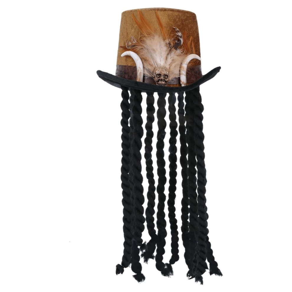 Smiffy's Unisex Adult Deluxe Witch Doctor Top Hat Not,Specified