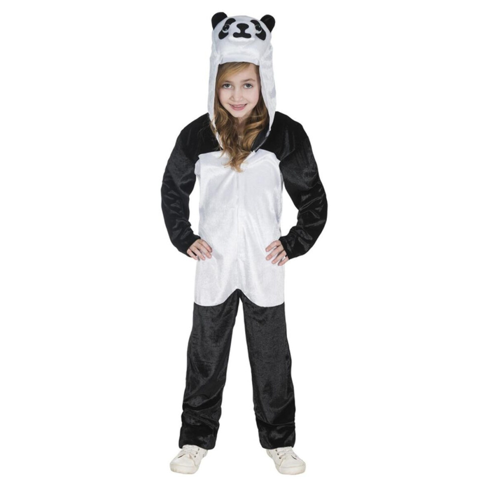 (7-9 Years, Black/White) Smiffys Childrens/Kids Panda Costume