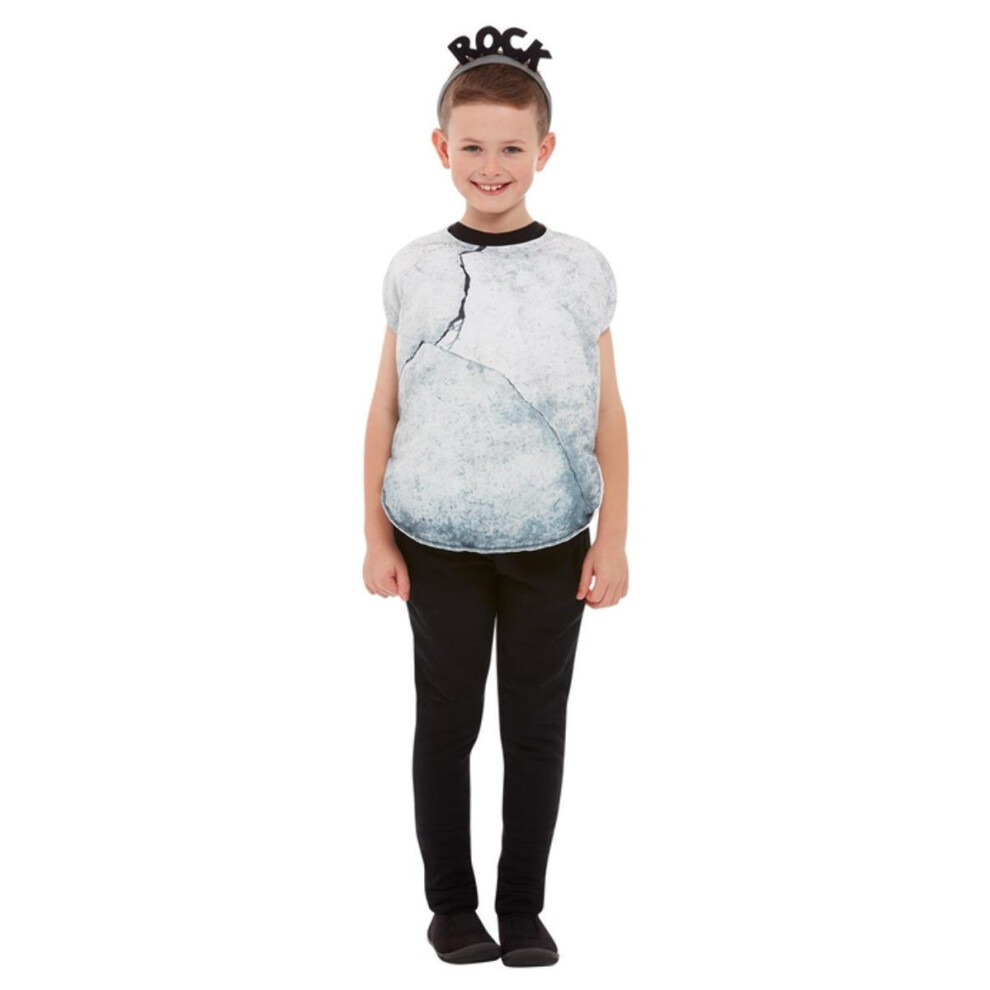 (10-12 Years, Grey/Black) Smiffys Childrens/Kids Rock Costume Set