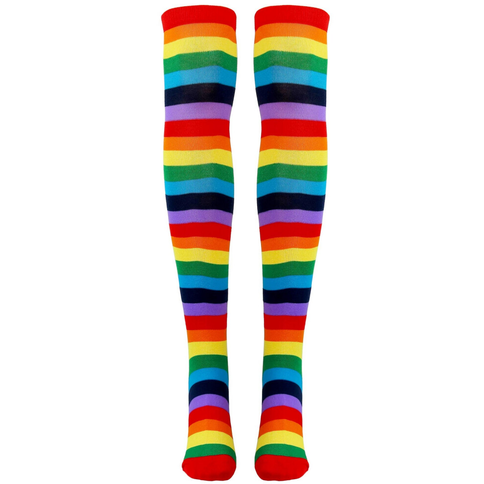 Smiffys Unisex Adult Clown Long Socks