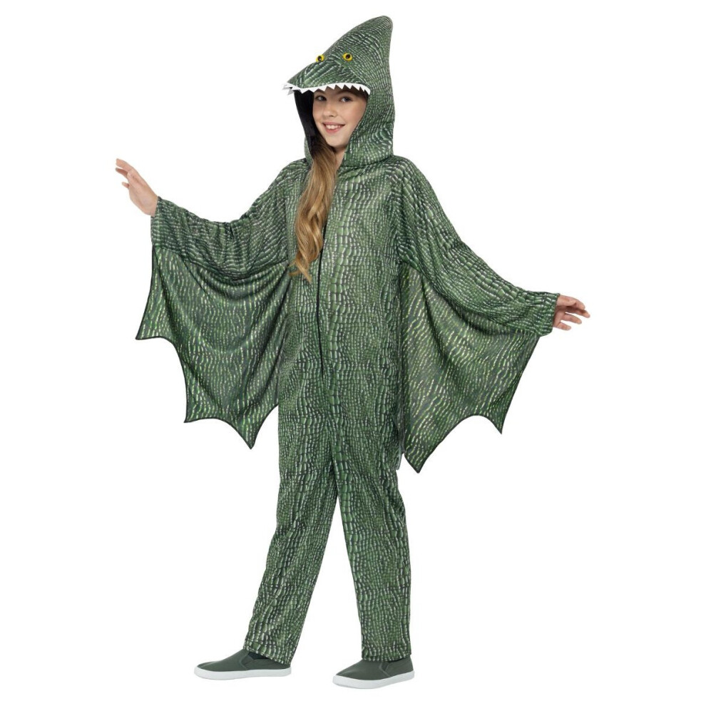 (10-12 Years, Green) Smiffys Childrens/Kids Pterodactyl Bodysuit