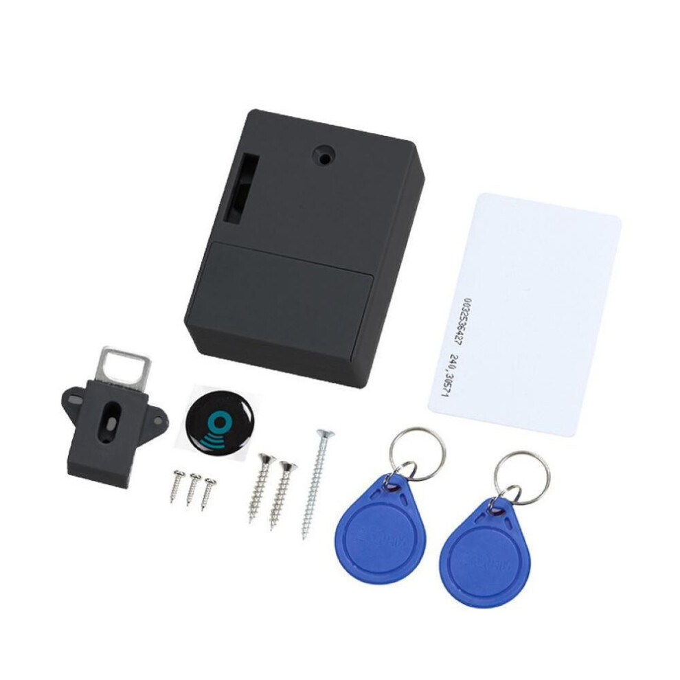 (black) Electronic Digital Invisible Keyless Sensor Lock For Wardrobe Cabinet Drawer