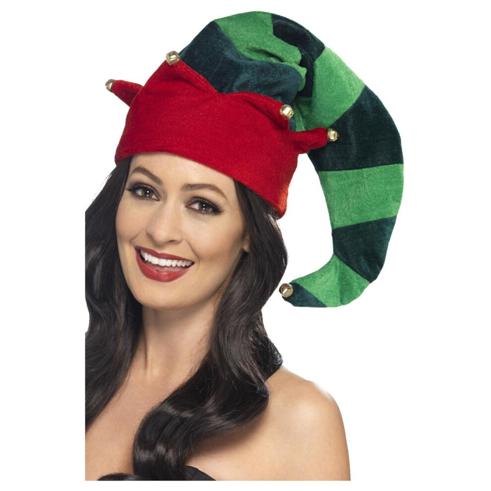 Smiffys Unisex Adult Plush Elf Costume Hat