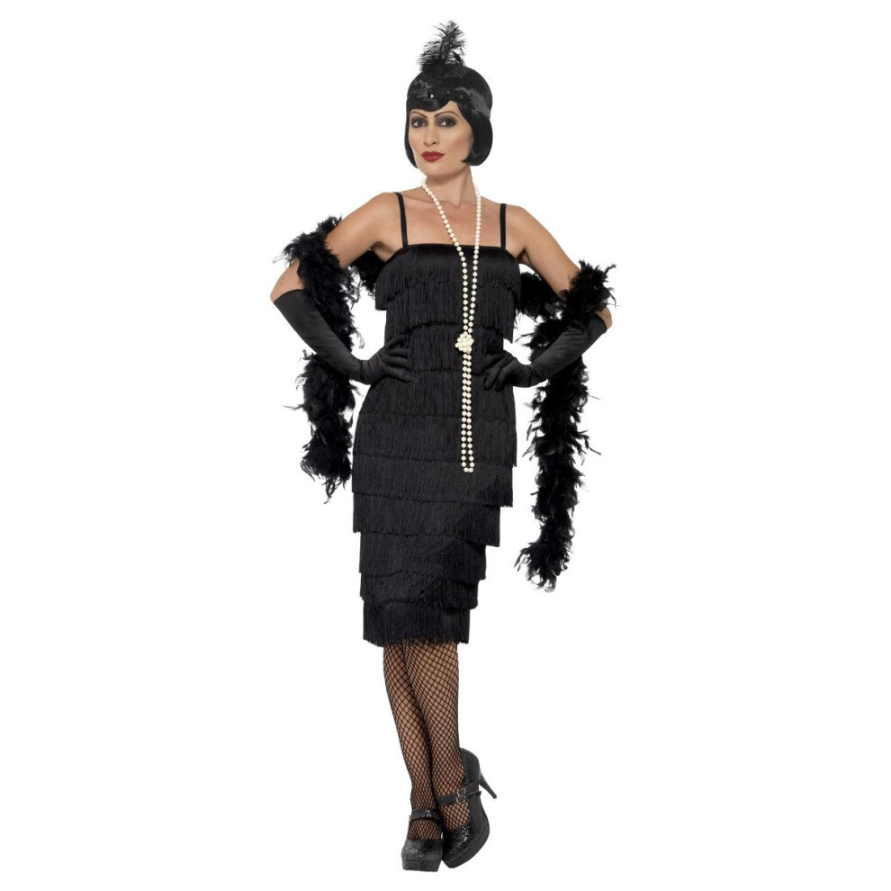 Smiffys Unisex Black (M, ) Womens/Ladies Flapper Costume