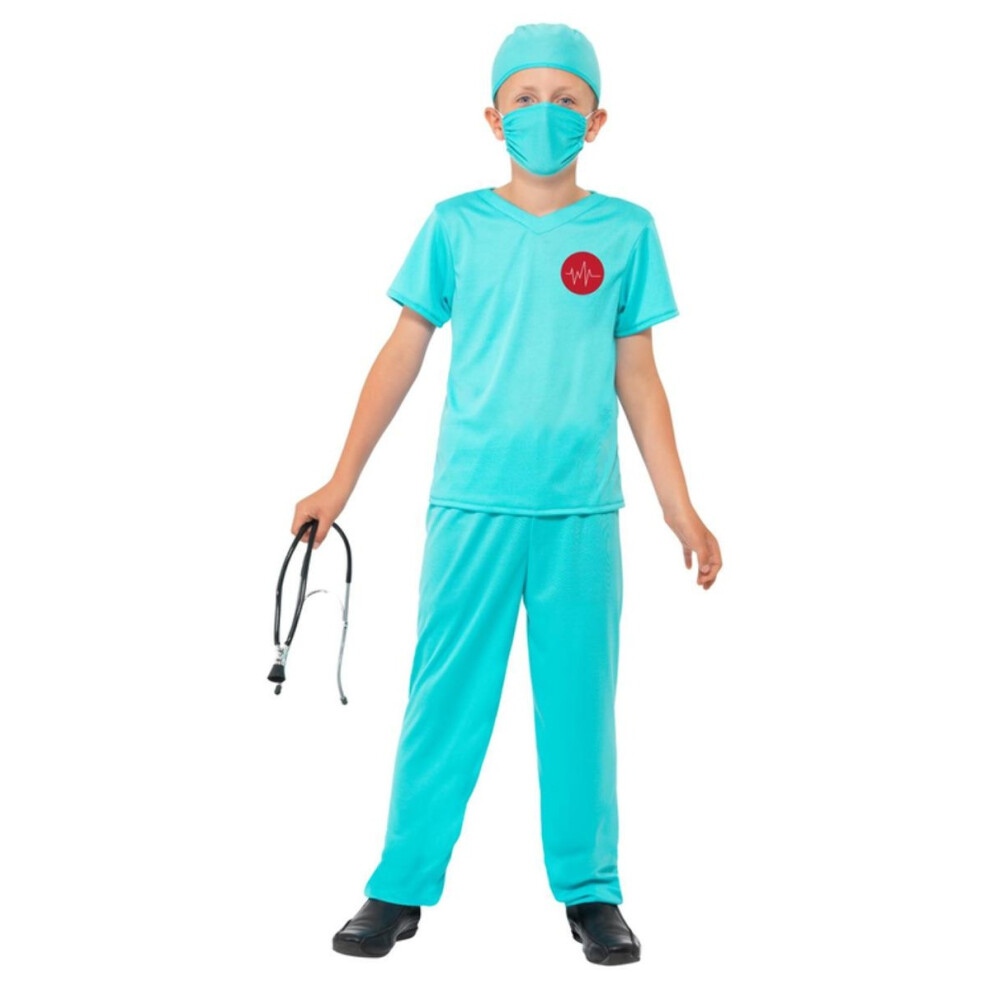 (4-6 Years, Blue) Smiffys Childrens/Kids Surgeon Costume Set