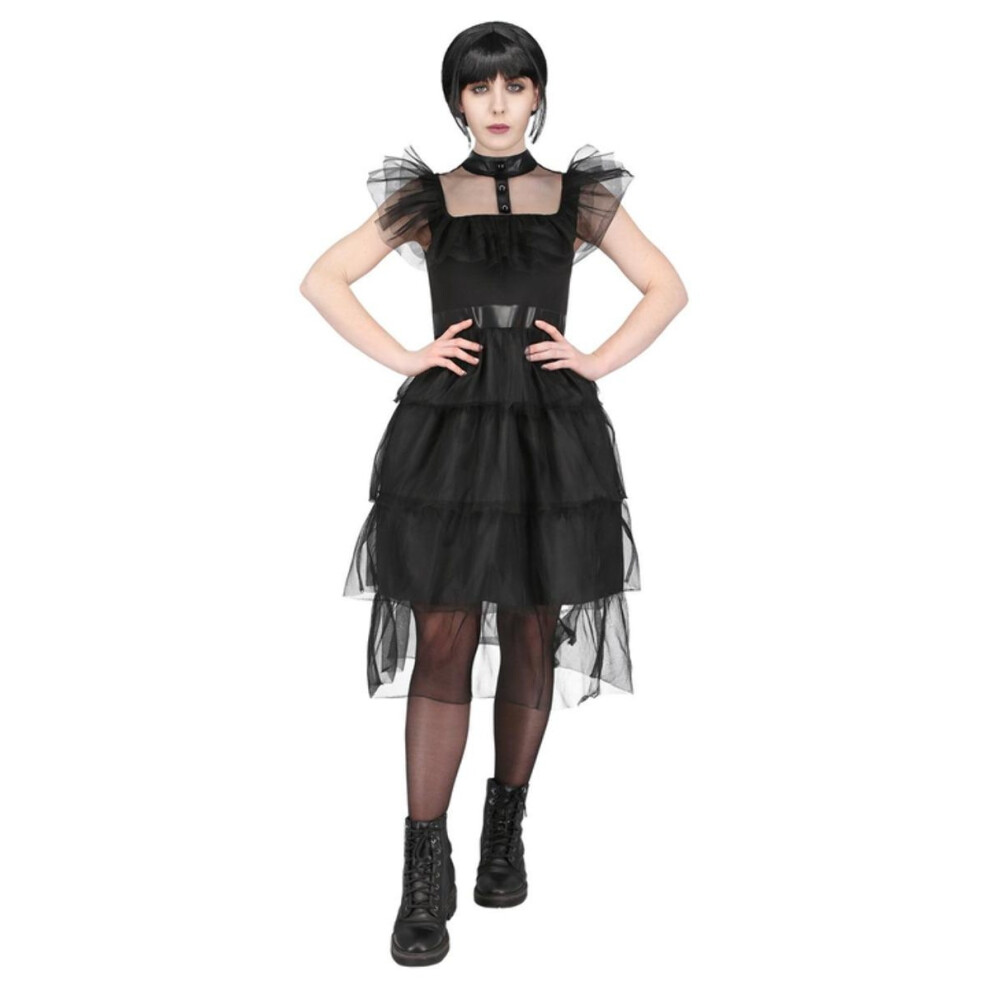 (XS, Black) Smiffys Womens/Ladies Gothic Prom Costume Dress