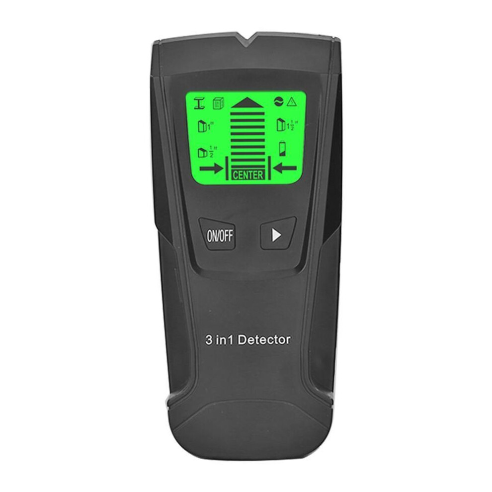 (black) Multi-functional Lcd Digital Wall Detector Metal Wood Studs Finder Ac Cable Live Wire Scanner