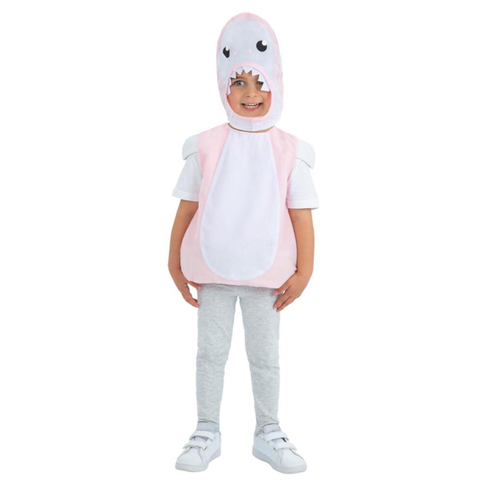 (1-2 Years, Pink/White) Smiffys Childrens/Kids Shark Costume Set