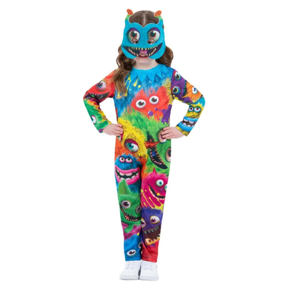 (4-6 Years, Multicoloured) Smiffys Childrens/Kids Monster Party Costume