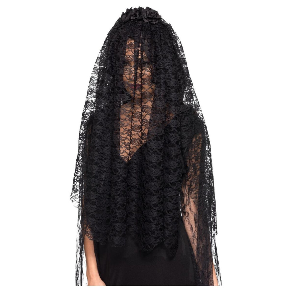 Smiffys Womens/Ladies Widow Costume Veil