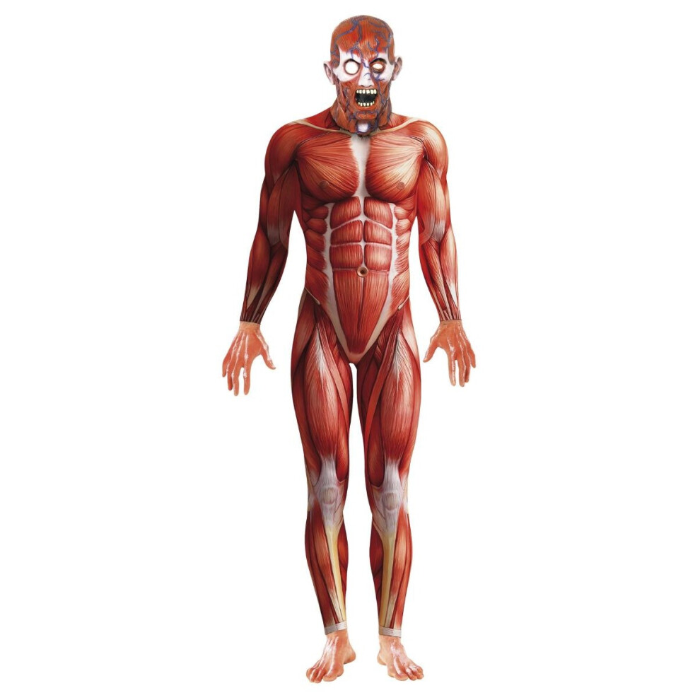 (M, Red) Smiffys Mens Anatomy Man Costume