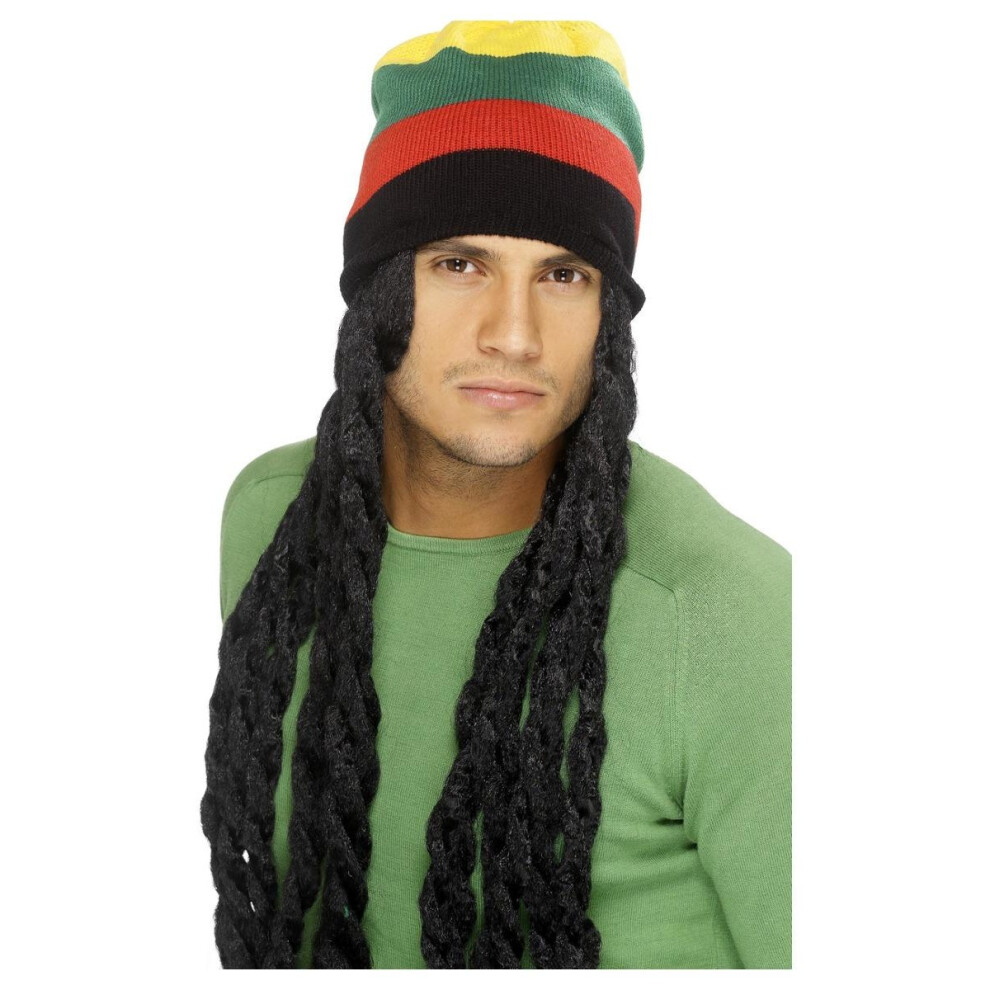 Smiffys Mens Rasta Costume Hat