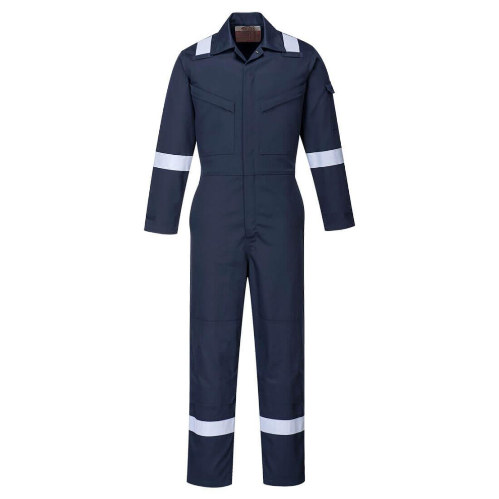 (S R, Navy) Portwest Womens/Ladies Bizflame Plus Overalls