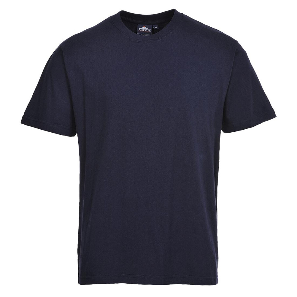 (4XL, Navy) Portwest Mens Turin Premium T-Shirt