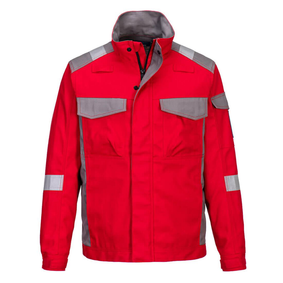 (XL, Red) Portwest Mens Two Tone Bizflame Ultra Jacket