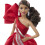 Barbie Barbie 2019 Κούκλα Διακοπών, 11.5-ίντσες, Καφέ, Φορά Κόκκινο και Λευκό Φόρεμα 3