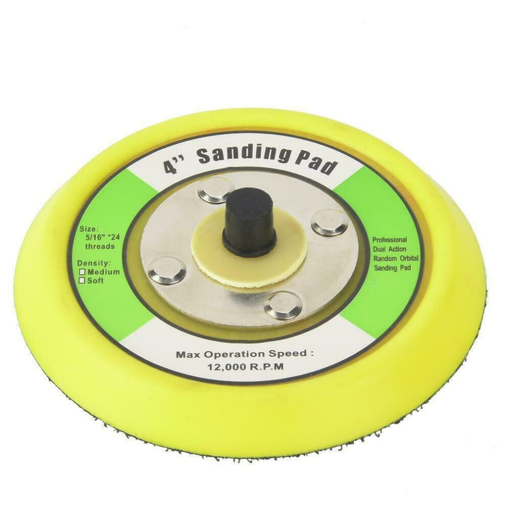 (4 inch) Power Tool-1""- 6"" Polishing Sanding Disc Backing Pads Hook And Loop For Pneumatic Sander