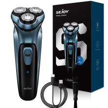 SEJOY Mens Electric Shaver Razor Rechargeable Rotary Cordless Sideburn Trimmer