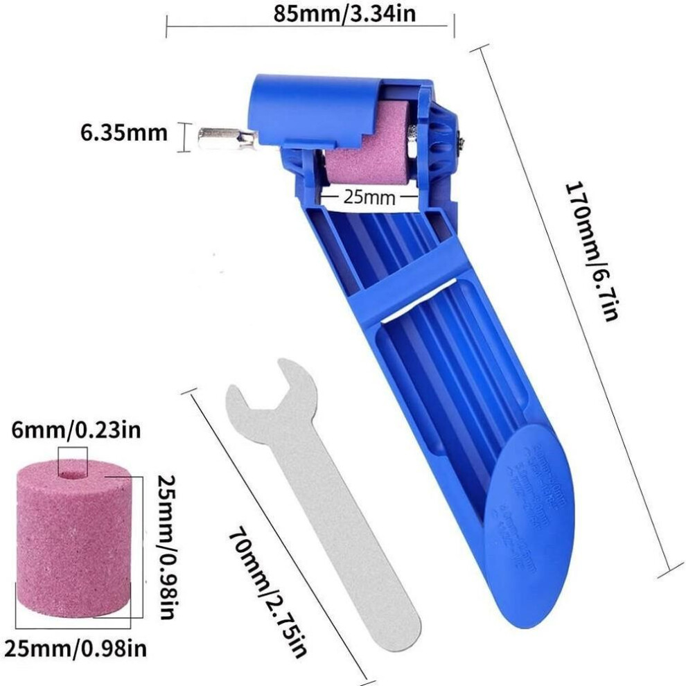Lightweight Drill Sharpener Compact Sharpening Tool Set Millstone Wrench
