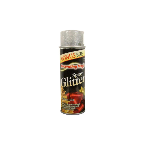 Chase DMSG-3311 Decorating Magic Spray Glitter 6 uncia ezst