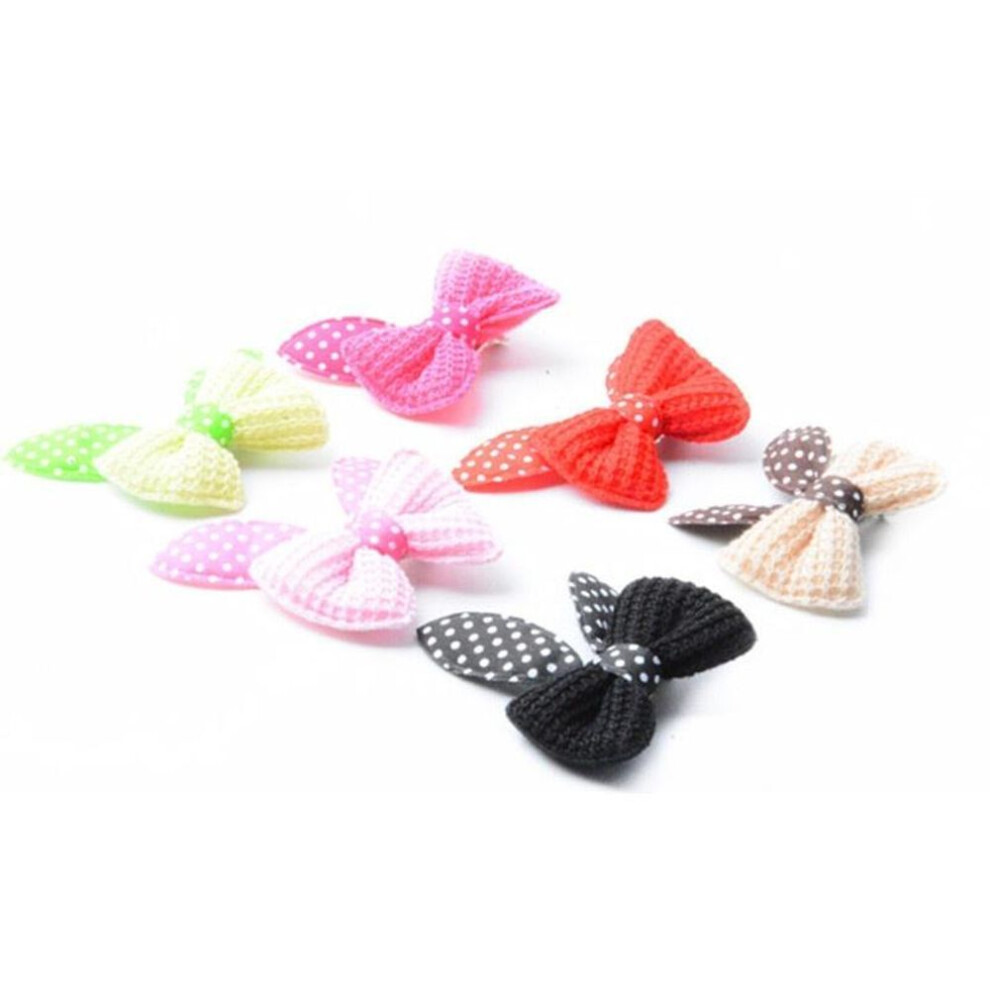 10 X Pet Dog Cat Cute Hair Clip Beauty Bowknot Hairpin Supplies