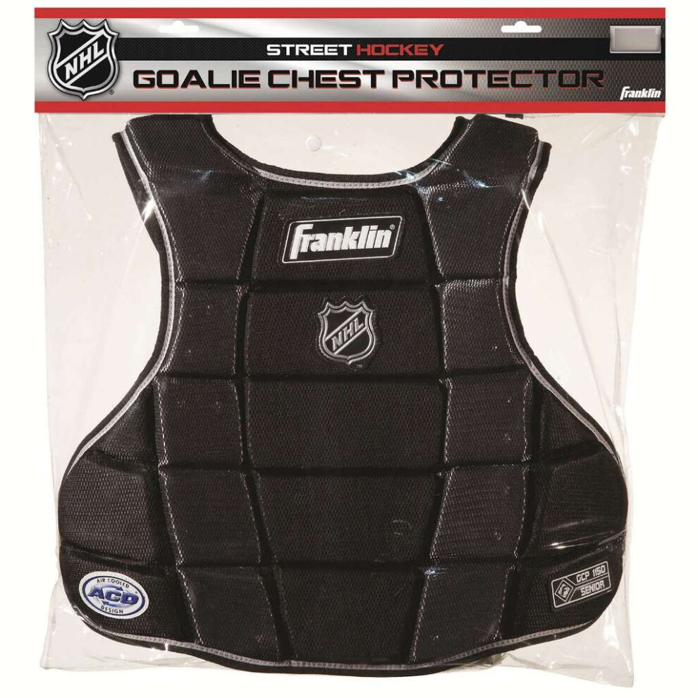 Franklin Sports Hockey Goalie Chest Protector - NHL - 12.5 Inches