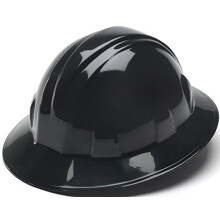 Pyramex Safety SL-Serie Schutzhelm mit voller Krempe, 4-Punkt-Ratschenaufhngung, schwarz, mittelgro