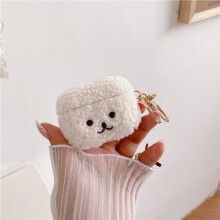 (white, For Airpods Pro) Cute Fluffy Bear Earphone Case For Apple Airpods 1 2 Pro Cover Fashion Lovely Headphones Fur Cases For Airpods Charging Box Capa