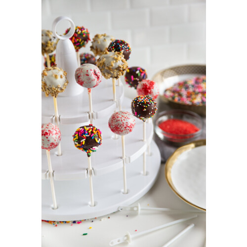 Μπαστούνια Cake Pop Bakelicious, Σετ 12, Λευκά 2